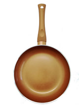 Juego de Sartenes de 3pcs Revestimiento Ceramico de Cobre/Bronze SANTALUCIA