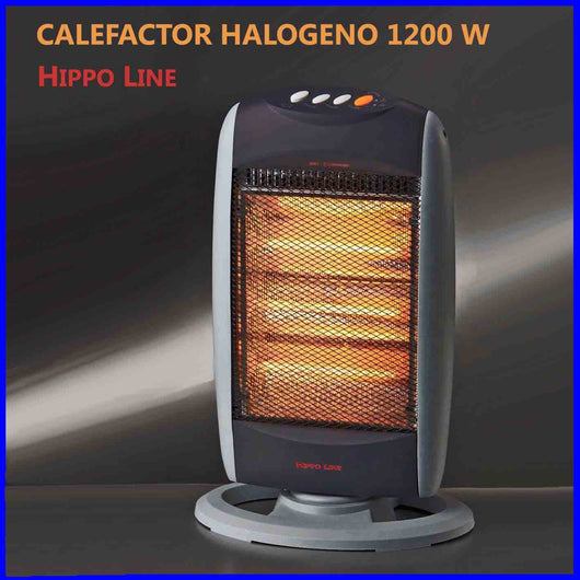 CALEFACTOR HALOGENO electrico Hippo Line 1200W 3 RESISTENCIAS